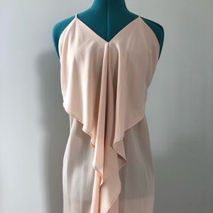 light peach spaghetti strap dress
